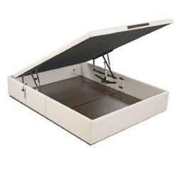 Abatible Textil ANAIS EPEDA Eléctrico De Alta Capacidad Y Tapa única BLANCO 150X200