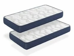 LOTE 2X Colchones DRACO LATEX 80X190, Altura 18 CM, Espuma Y Refuerzo Lumbar De Latex