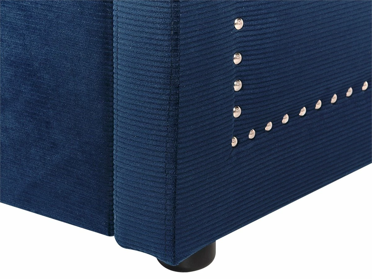 Cama Con Somier De Pana Azul Marino 90 X 200 Cm MIMIZAN - Imagen 10