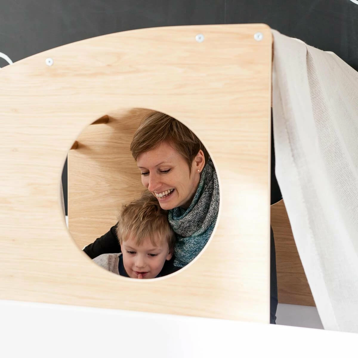 Cama Alta-cabaña De Juegos KASVA 206x98x214 Cm - Imagen 4