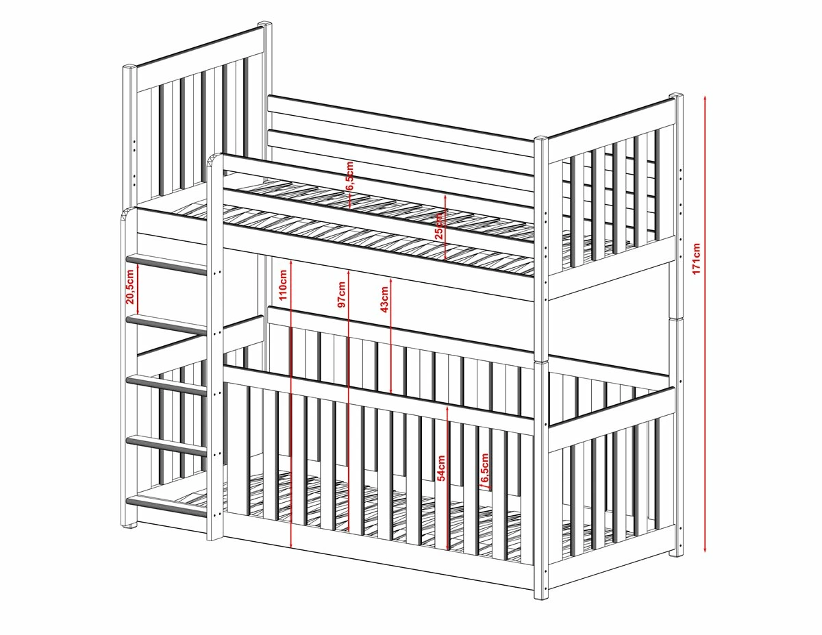 Litera Cris 80x180 Beige - Imagen 3