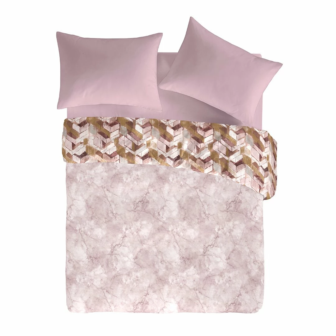 Guy Laroche Funda Nórdica Reversible 100% Algodón PercalNUNET 140x200 Cm Marrón Claro - Imagen 3