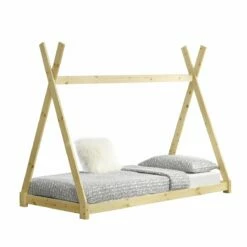 Cama Infantil Onejda - Estructura Tipi De Madera Pino - 200 X 90cm - Color Pino Natural [en.casa]