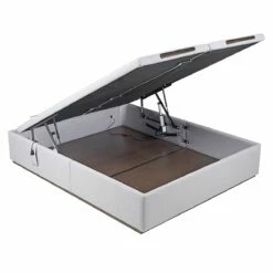 Abatible Textil ANAIS EPEDA Eléctrico De Alta Capacidad Y Tapa Doble GRIS 160X200