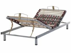 Somier Articulado Manual De Metal Gris Oscuro 90 X 200 Cm MOON