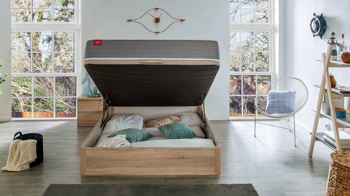 Colchón SKYLIGHT 8K PIKOLIN De Espuma Adaptex 90x190 + Canapé Gratis Grupo Pikolin Color Cerezo - Imagen 5