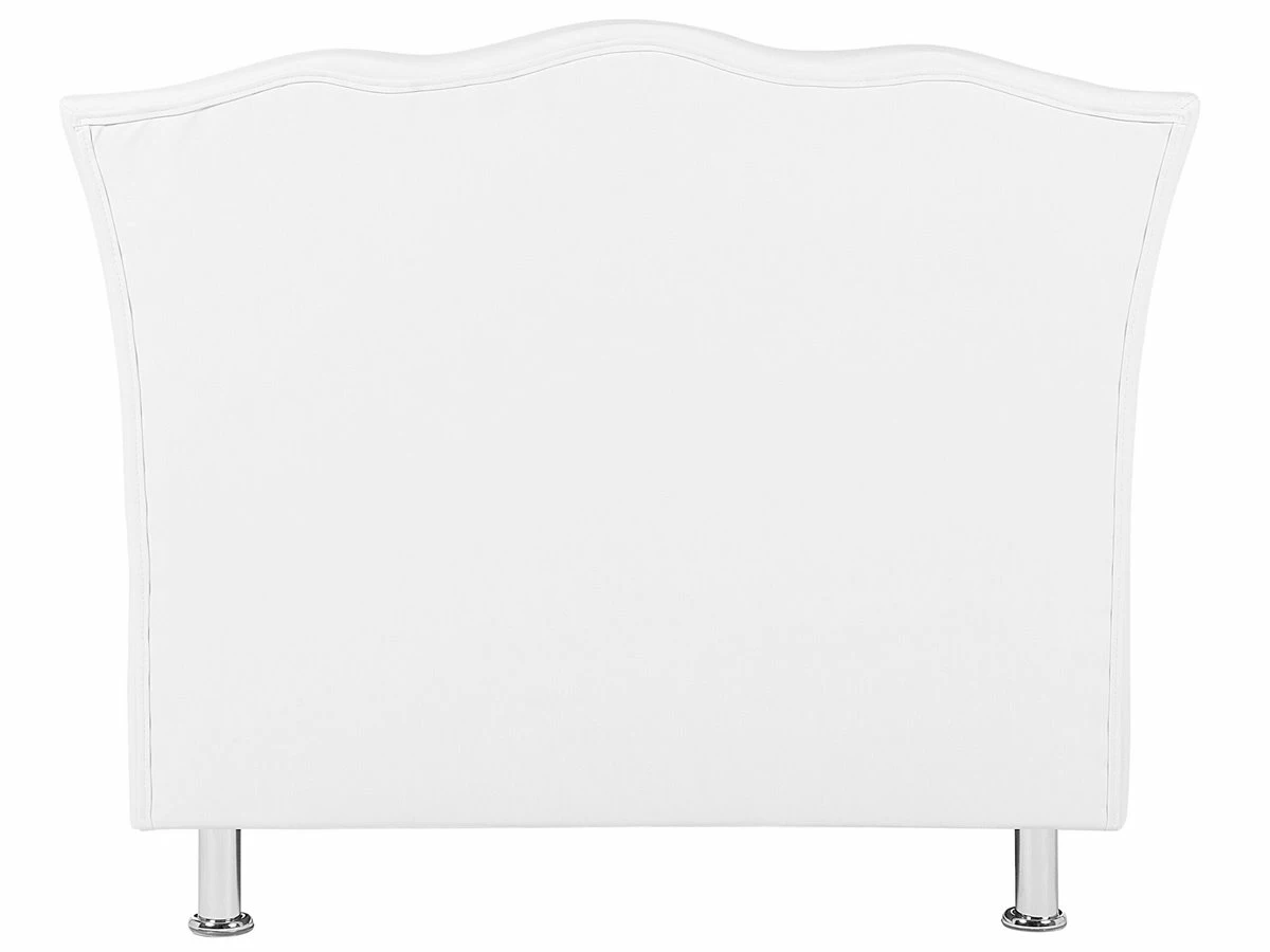 Cama Con Somier De Poliéster Blanco/plateado 90 X 200 Cm METZ - Imagen 7