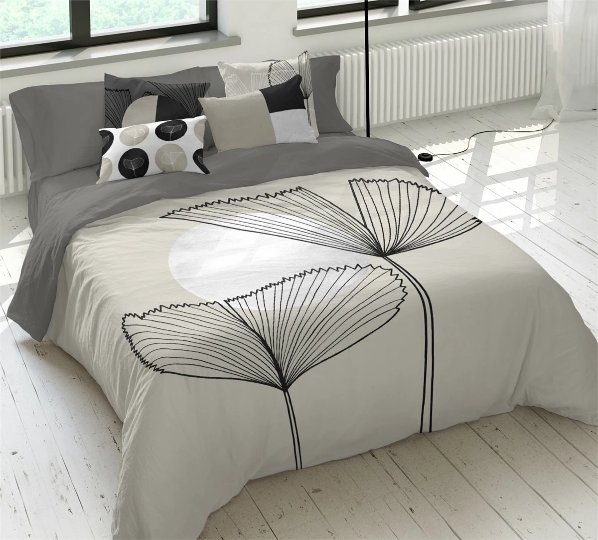 FUNDA NORDICA ELI BEIGE CAMA 90 - Imagen 2