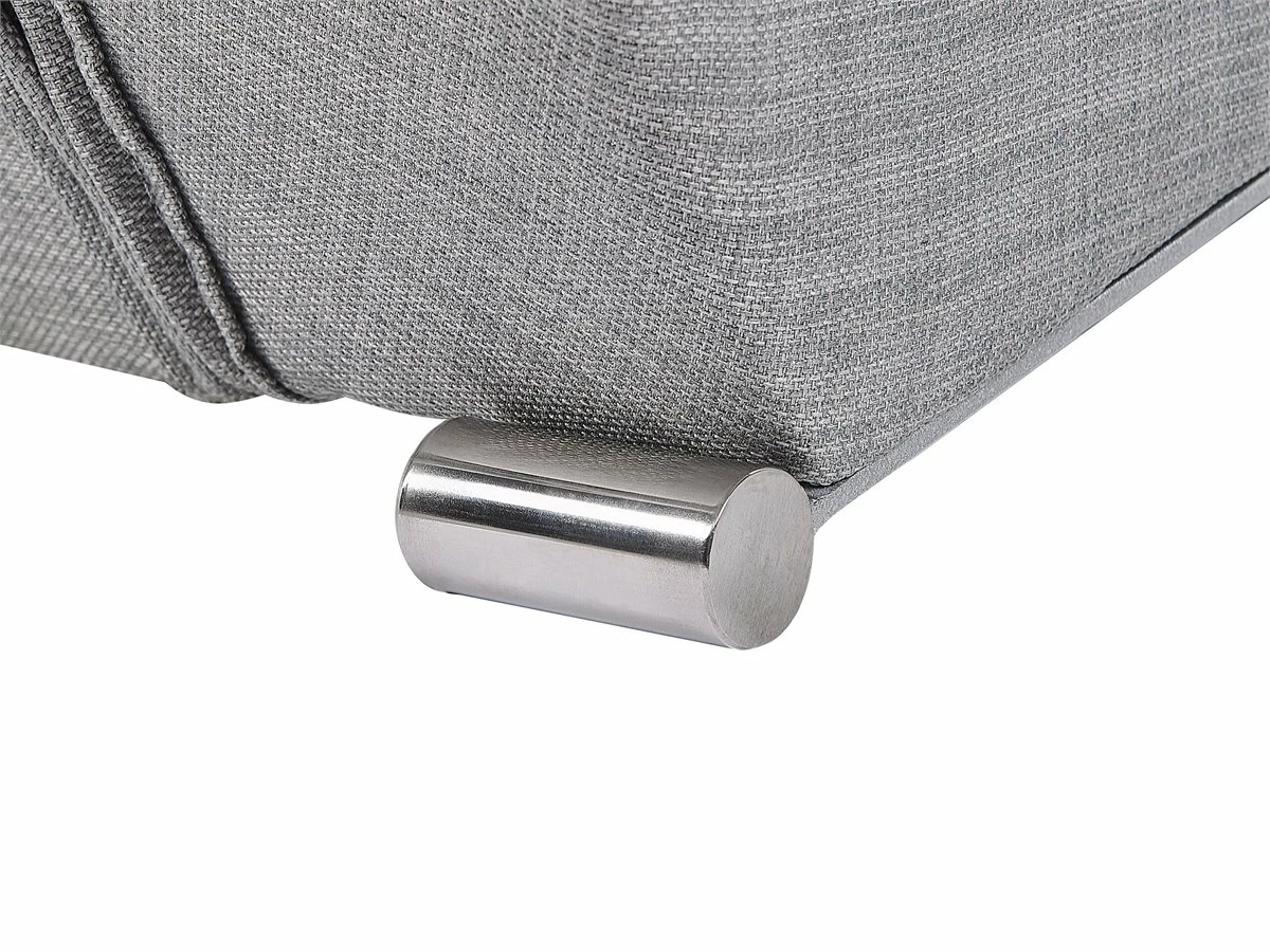 Cama Con Somier De Poliéster Gris/plateado 180 X 200 Cm LILLE - Imagen 7