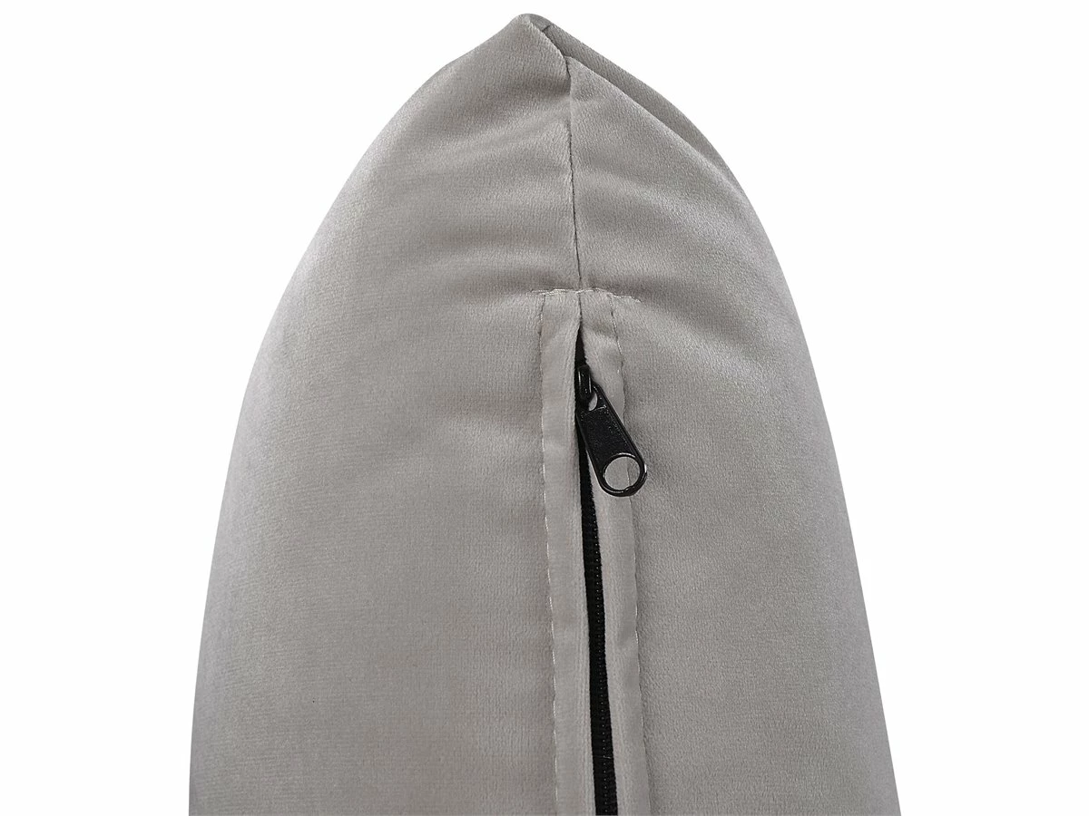 Cama Con Somier De Terciopelo Gris Claro 160 X 200 Cm BATILLY - Imagen 10