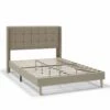 Estructura De Cama Tapizada Esther 135/140x190 Cm, Beige