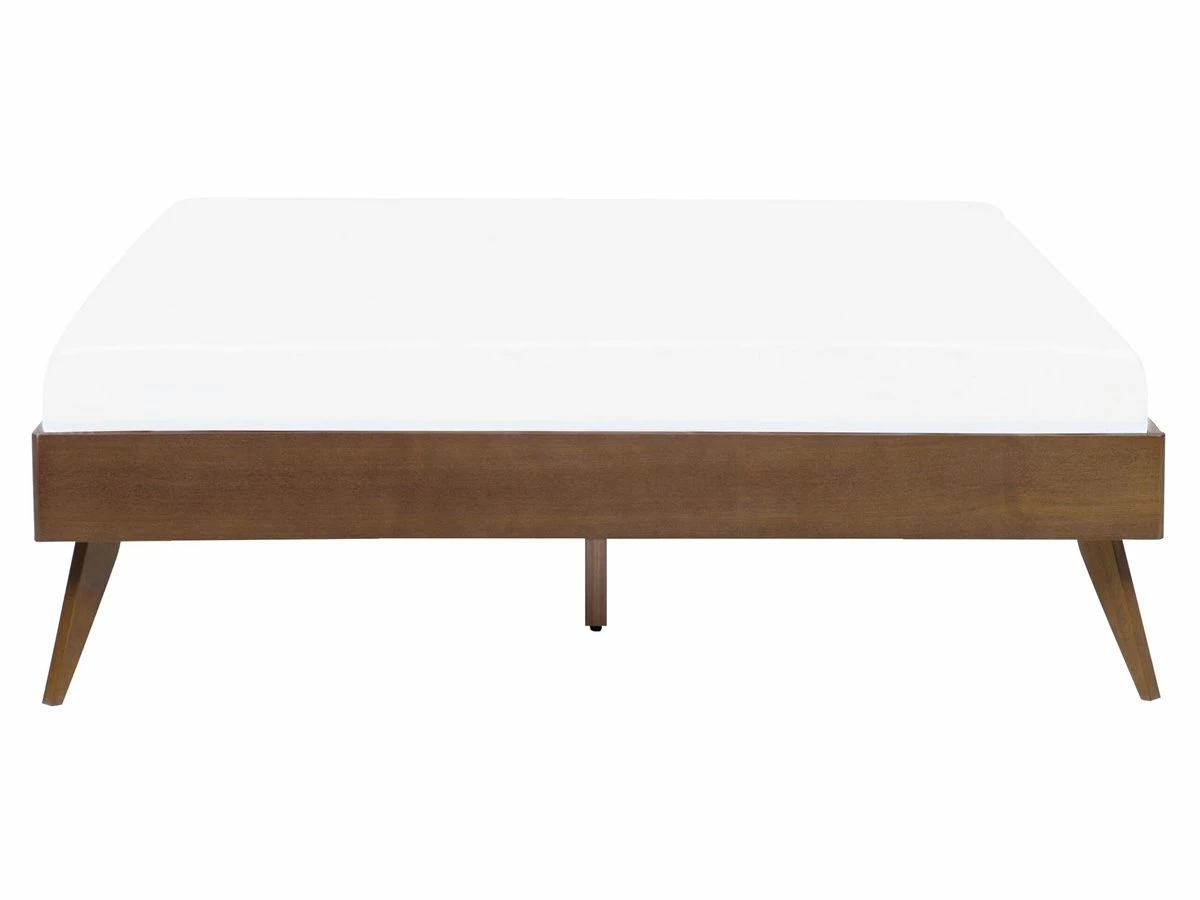Cama Con Somier Madera Oscura 160 X 200 Cm BERRIC - Imagen 4