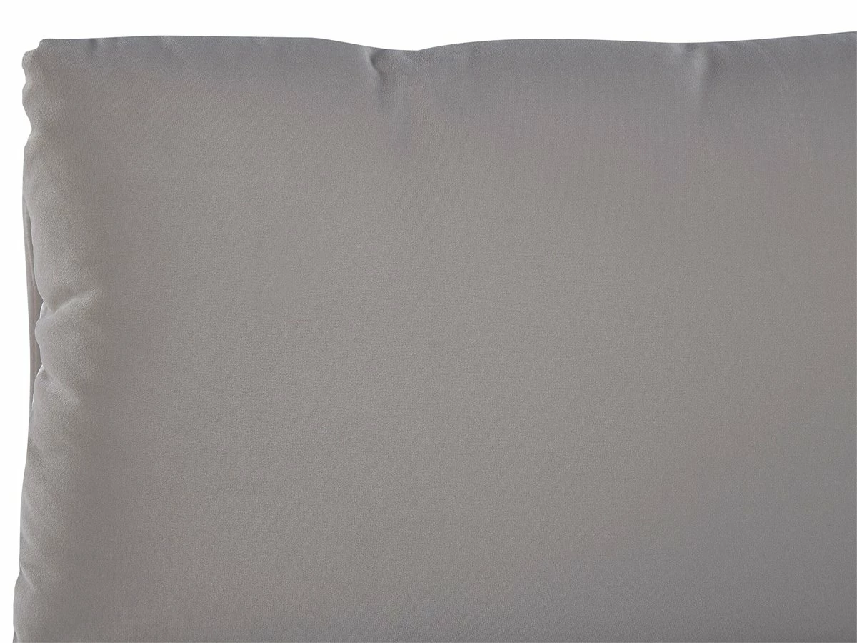 Cama Con Somier De Terciopelo Gris Claro 160 X 200 Cm BATILLY - Imagen 11