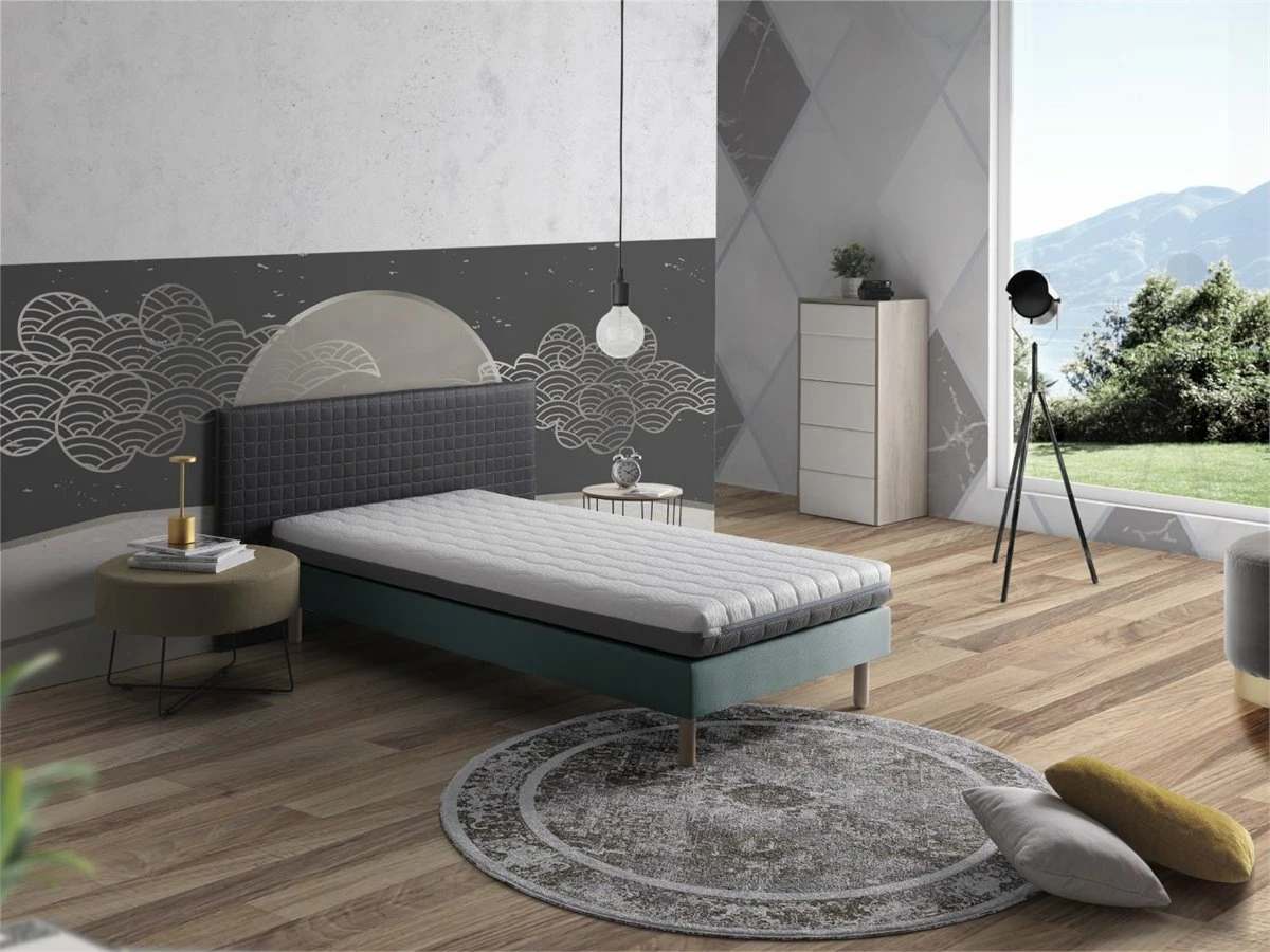 Pack Colchon 70X190 BORN CAMA INFANTIL, Altura 14 CM, + 1 Almohada Viscoelastica 70X35 + 1 Protector Colchon 70X190 - Imagen 2