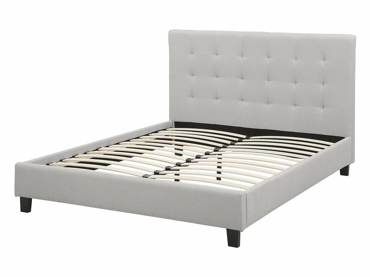 Cama De Agua De Poliéster Gris Claro 140 X 200 Cm LA ROCHELLE - Imagen 6