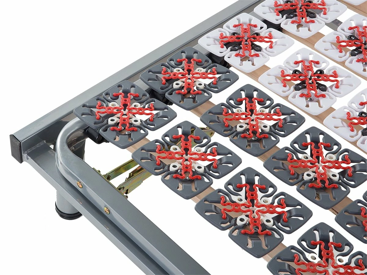 Somier Articulado Manual De Metal Gris Claro/rojo/blanco/negro 90 X 200 Cm STAR - Imagen 9