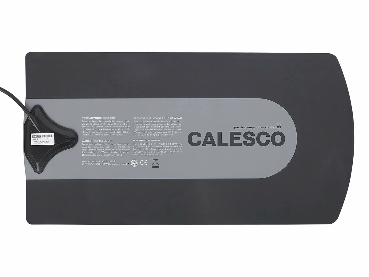 Cama De Agua De Terciopelo Gris Claro/negro 140 X 200 Cm AVALLON - Imagen 11