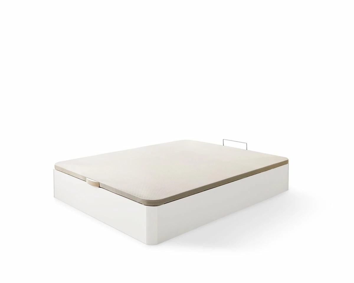 Canapé Estela Abatible Madera 90x190 Altura Cerrado 35cm Blanco Matris - Imagen 4