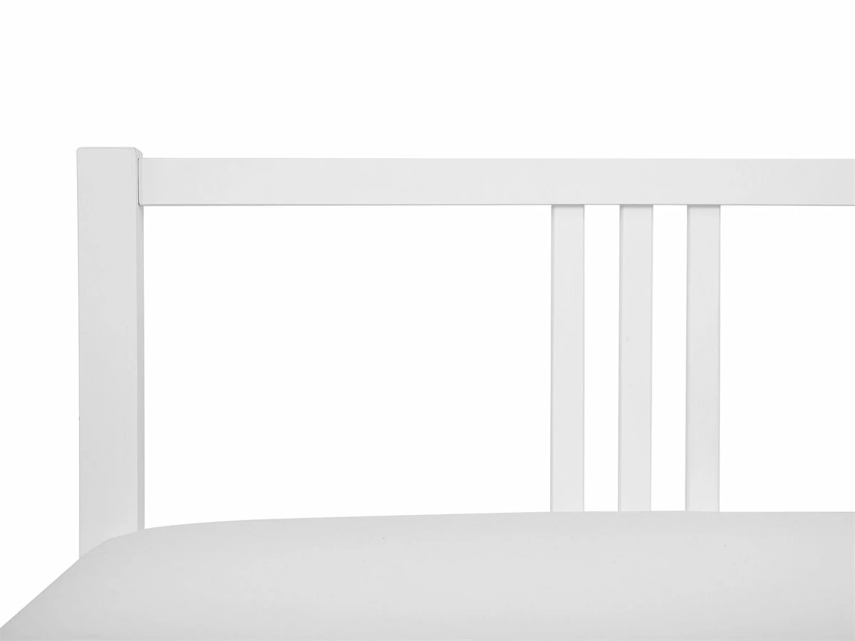 Cama Con Somier De Madera De Pino Blanca 140 X 200 Cm VANNES - Imagen 7