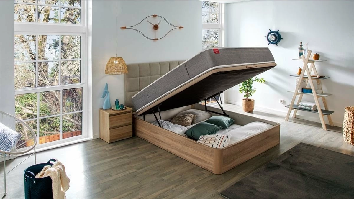 Colchón SKYLIGHT 8K PIKOLIN De Espuma Adaptex 90x190 + Canapé Gratis Grupo Pikolin Color Cerezo - Imagen 4