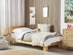 Cama Con Somier De Madera De Pino Clara 90 X 200 Cm ROYAN
