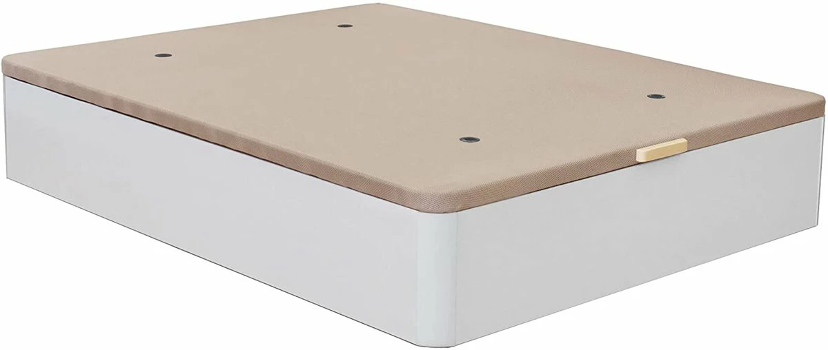 Venprodin | Canapé Abatible De Gran Capacidad Color Blanco Con Montaje A Domicilio Gratis (Medidas 150x190cm), Tapa Tapizada En 3D Transpirable Con Aireadores En La Tapa Del Canapé, - Imagen 2