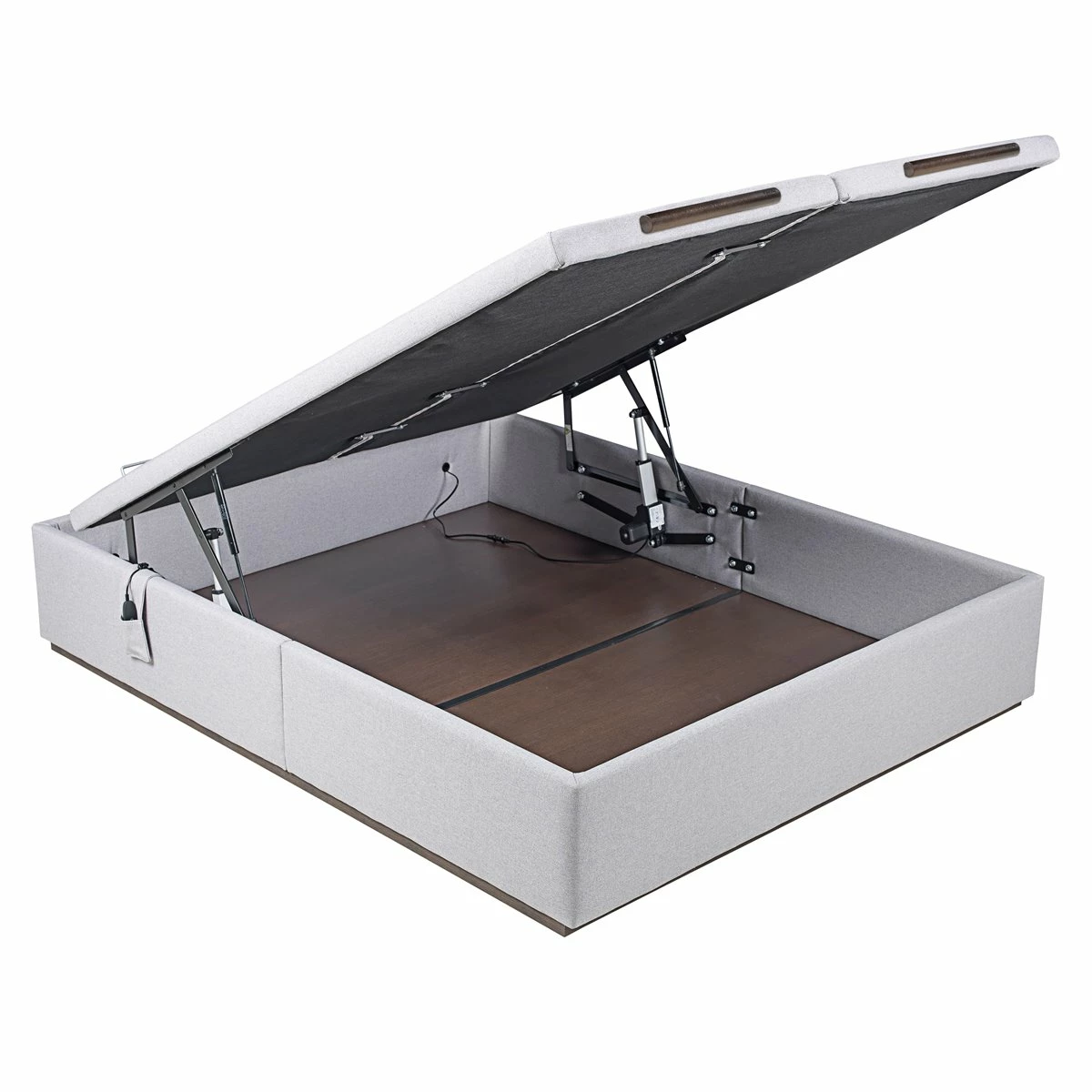 Abatible Textil ANAIS EPEDA Eléctrico De Alta Capacidad Y Tapa Doble GRIS 200X200