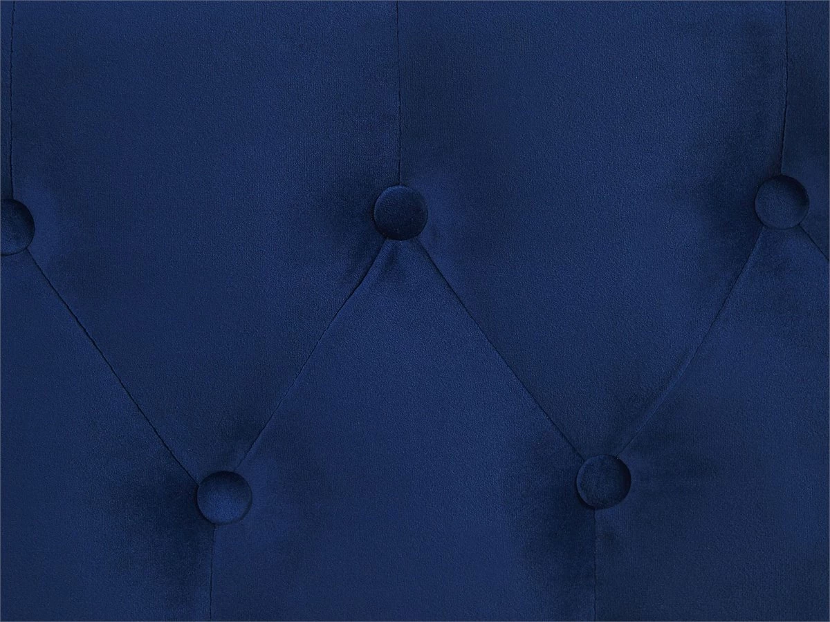 Cama Con Somier De Terciopelo Azul Marino 90 X 200 Cm GASSIN - Imagen 11